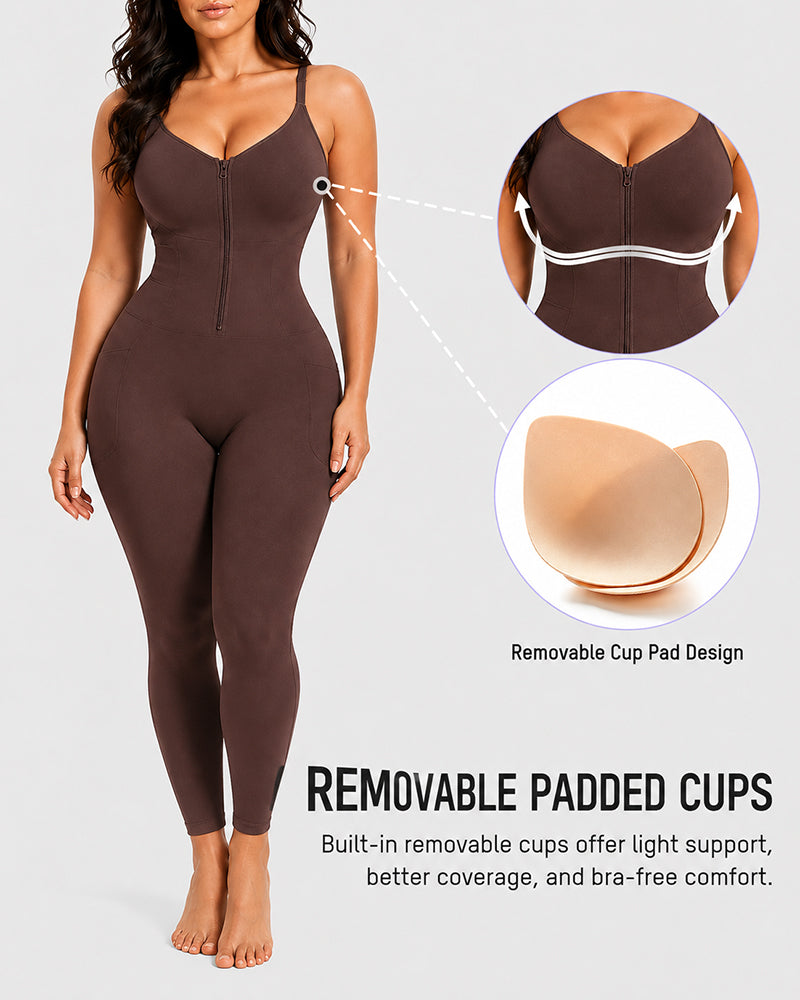 Front Zipper Tummy Control Easy-to-Wear Body Shaper