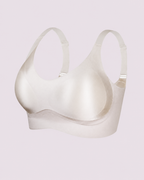 Wireless Lift Satin Wide-Strap Support Bra