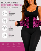 Waist Slimming Leopard Print Adjustable Waist Trainer