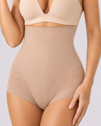 Waist-Sculpting High-Rise Mesh Butt-Lift Shaper Shorts