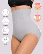 Waist-Slimming High-Rise Ribbed Butt-Lift Shaping Panties
