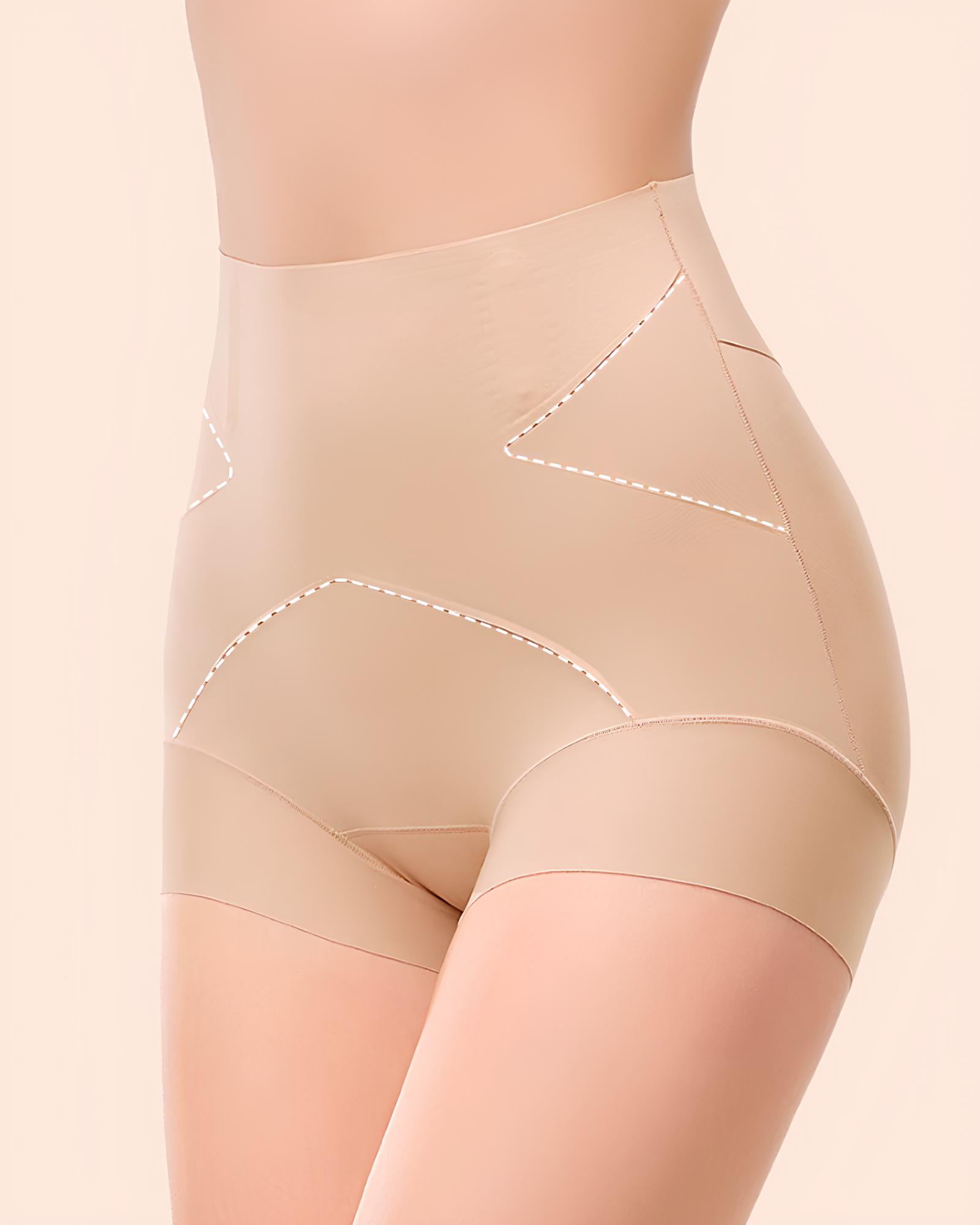 Tummy-Control X-Compression High-Waist Seamless Shaper Shorts