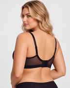 Floral Lace Plunge V-Neck Support Bra
