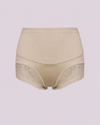 Tummy Control High-Waist Lace Panel Shaping Briefs