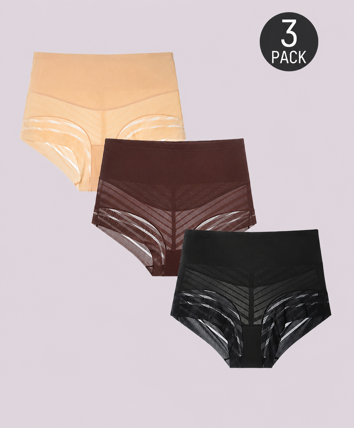 Curve-Enhancing High-Waist Mesh Boyshort Shapewear