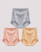 High Waist Tummy Control Lace Cotton Briefs