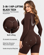 Long Sleeve Easy-Access Butt Lifting Bodyshaper