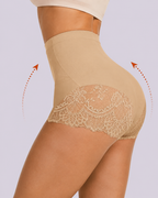 High Waist Tummy Control Shapewear Underwear Seamless Elastic Lace Panties