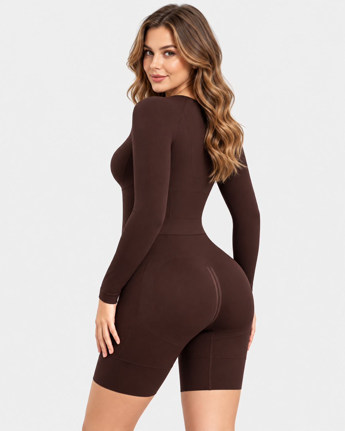 Long Sleeve Easy-Access Butt Lifting Bodyshaper