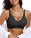Wireless Lift Scalloped V-Neck Seamless Bra