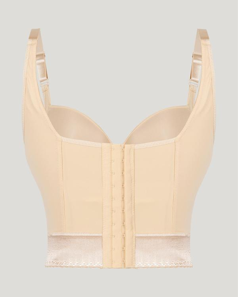 Push-Up Longline Underwire Support Bra