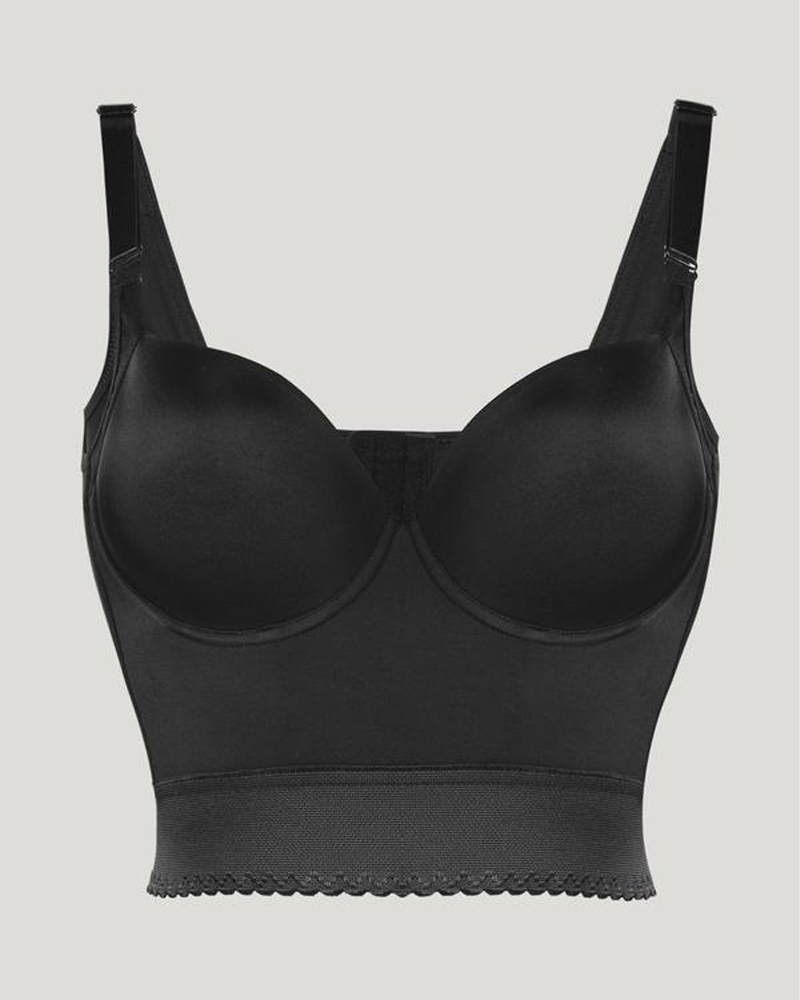 Push-Up Longline Underwire Support Bra Secondary image