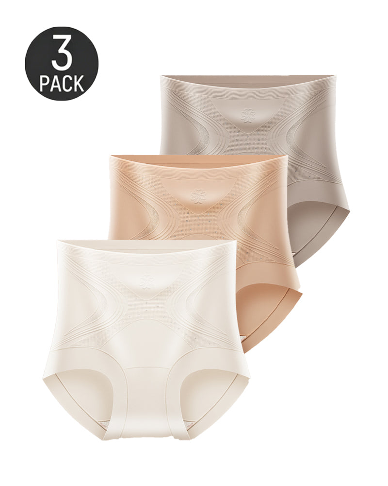 Ice Silk High Waist Tummy Control Shaping Panties