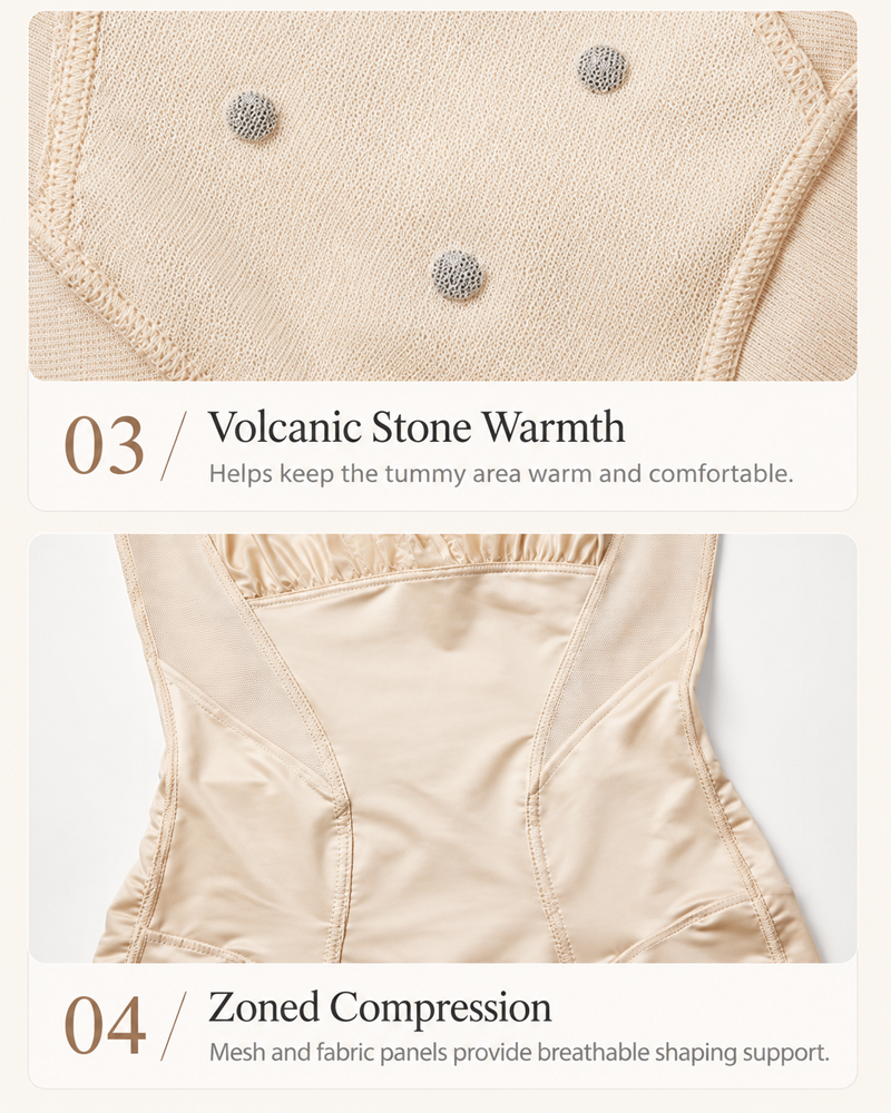 Lace Tummy Control Rear-Release Full Body Shaper
