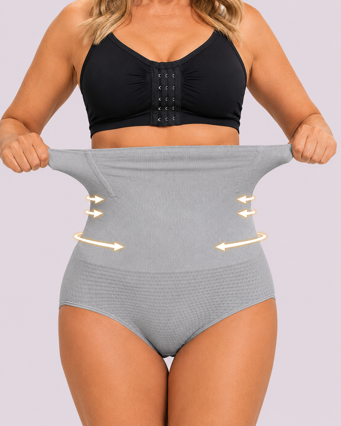 Waist-Slimming High-Rise Ribbed Butt-Lift Shaping Panties