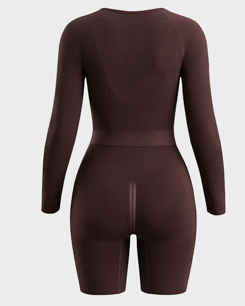 Long Sleeve Easy-Access Butt Lifting Bodyshaper