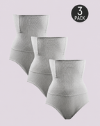 Waist-Slimming High-Rise Ribbed Butt-Lift Shaping Panties