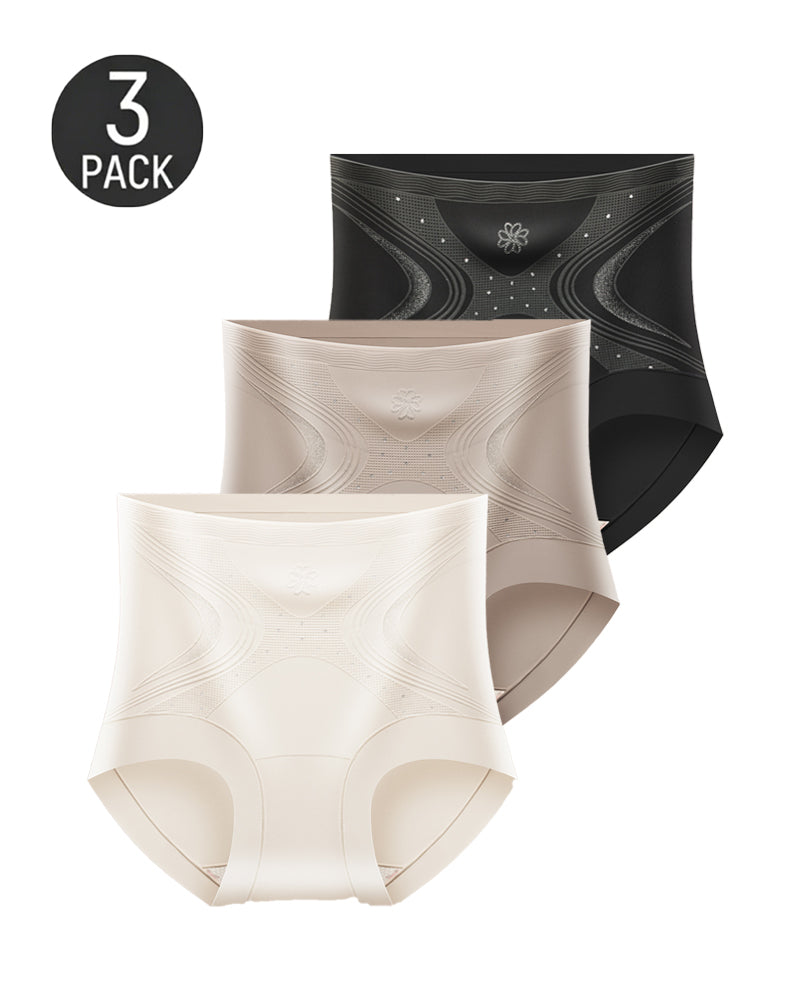 Ice Silk High Waist Tummy Control Shaping Panties