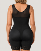 Firm Tummy Control Breathable Zip Front Bodysuit Shapewear