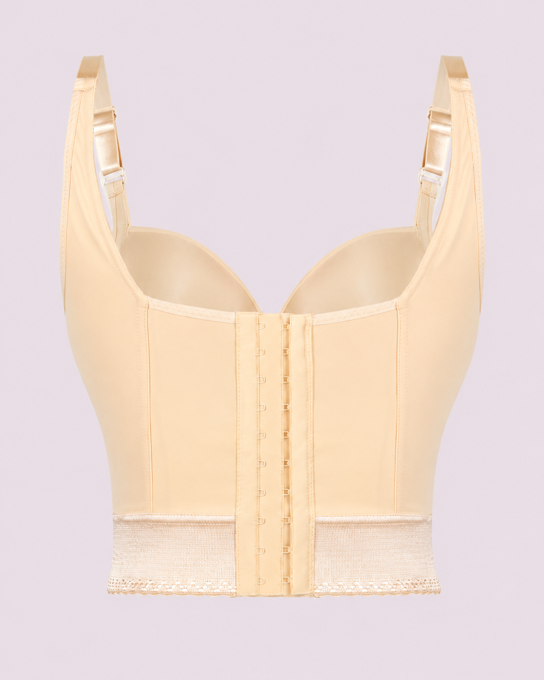 Push-Up Longline Underwire Support Bra