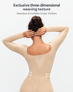 Long-Sleeve Short Bodysuit Drop-Seat Opening
