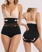 Waist-Slimming High-Rise Ribbed Butt-Lift Shaping Panties