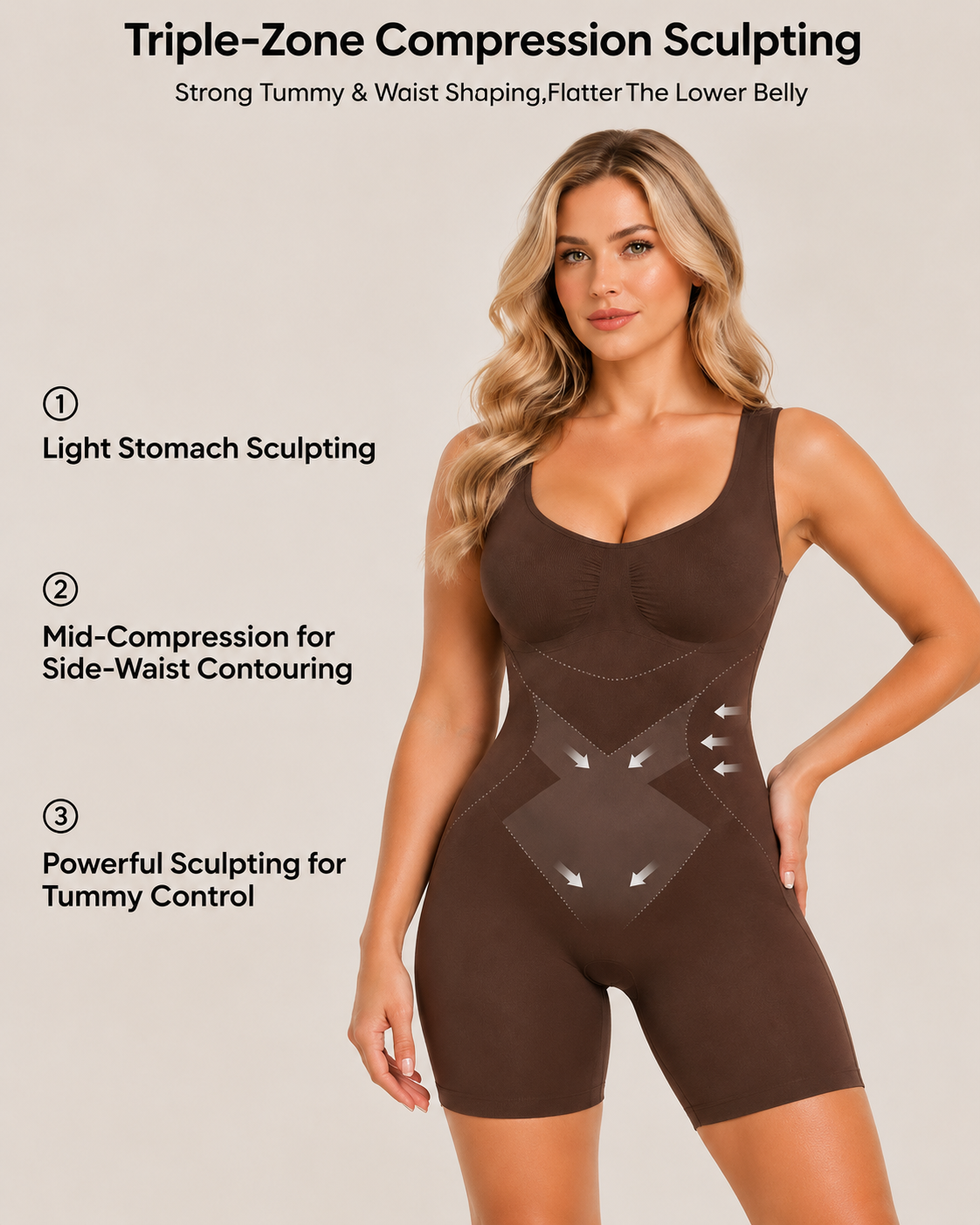 Easy-Off Drop-Seat Tummy Control Body Shaper