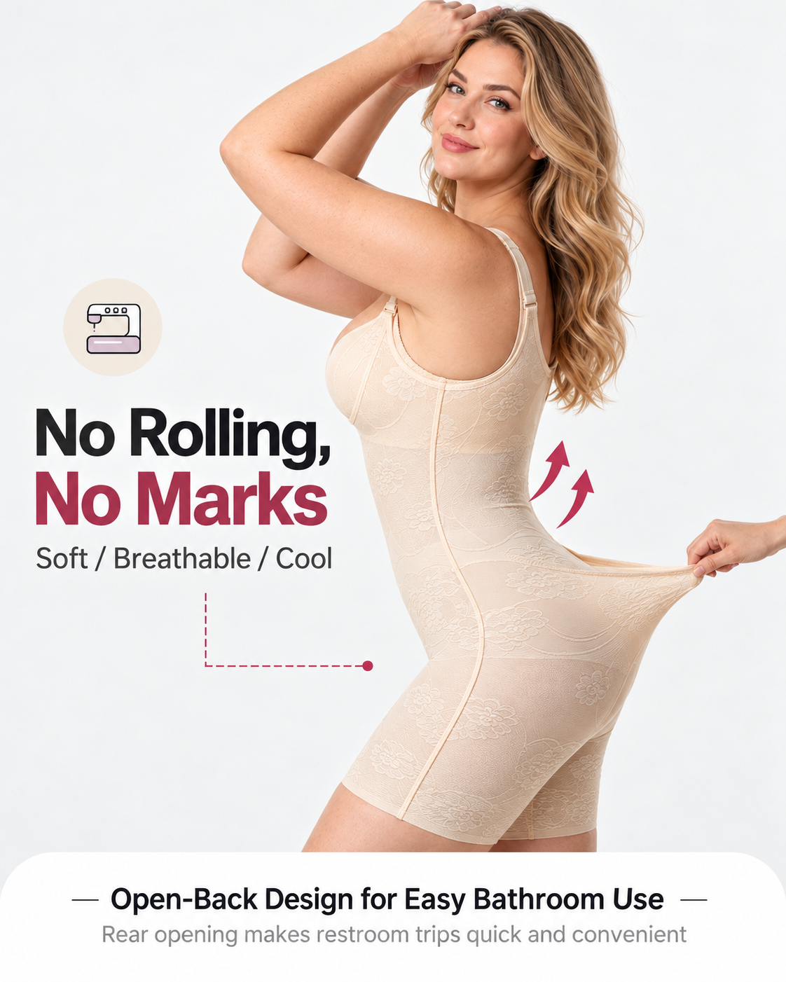 Lace Tummy Control Easy-to-Wear Bodyshaper