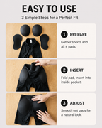 Seamless Butt-Lifting Shorts with Removable Padding