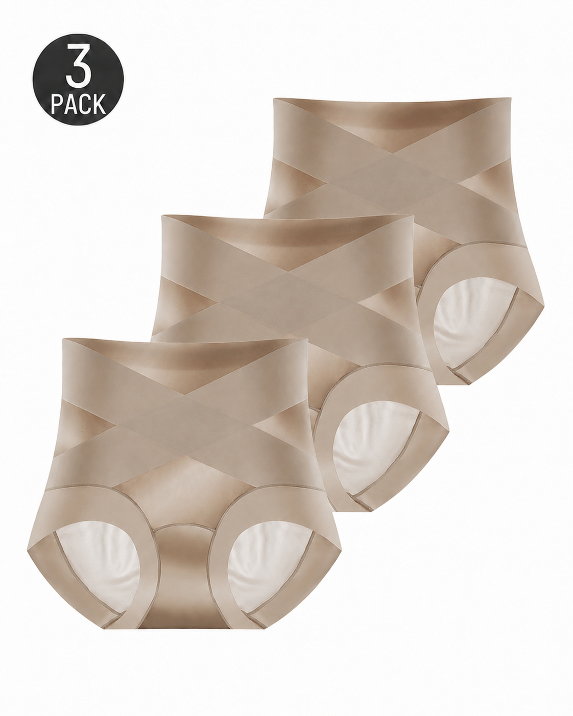 High Waist Cross Compression Shaping Panties