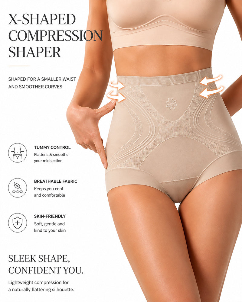 Ice Silk High Waist Tummy Control Shaping Panties