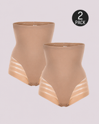 Waist-Sculpting High-Rise Mesh Butt-Lift Shaper Shorts