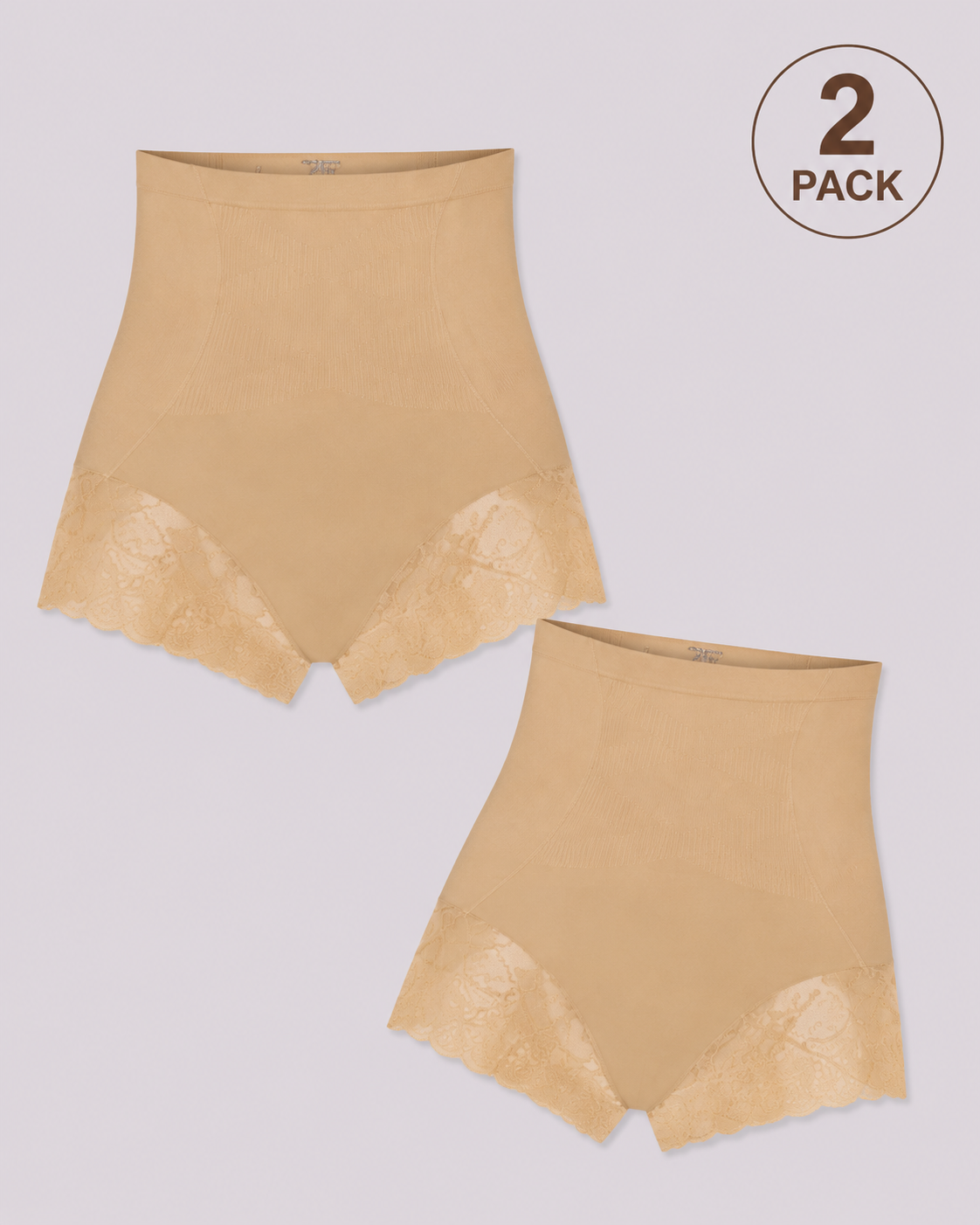 High Waist Tummy Control Shapewear Underwear Seamless Elastic Lace Panties
