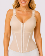 Double Compression Hook & Zip Waist Trainer Vest