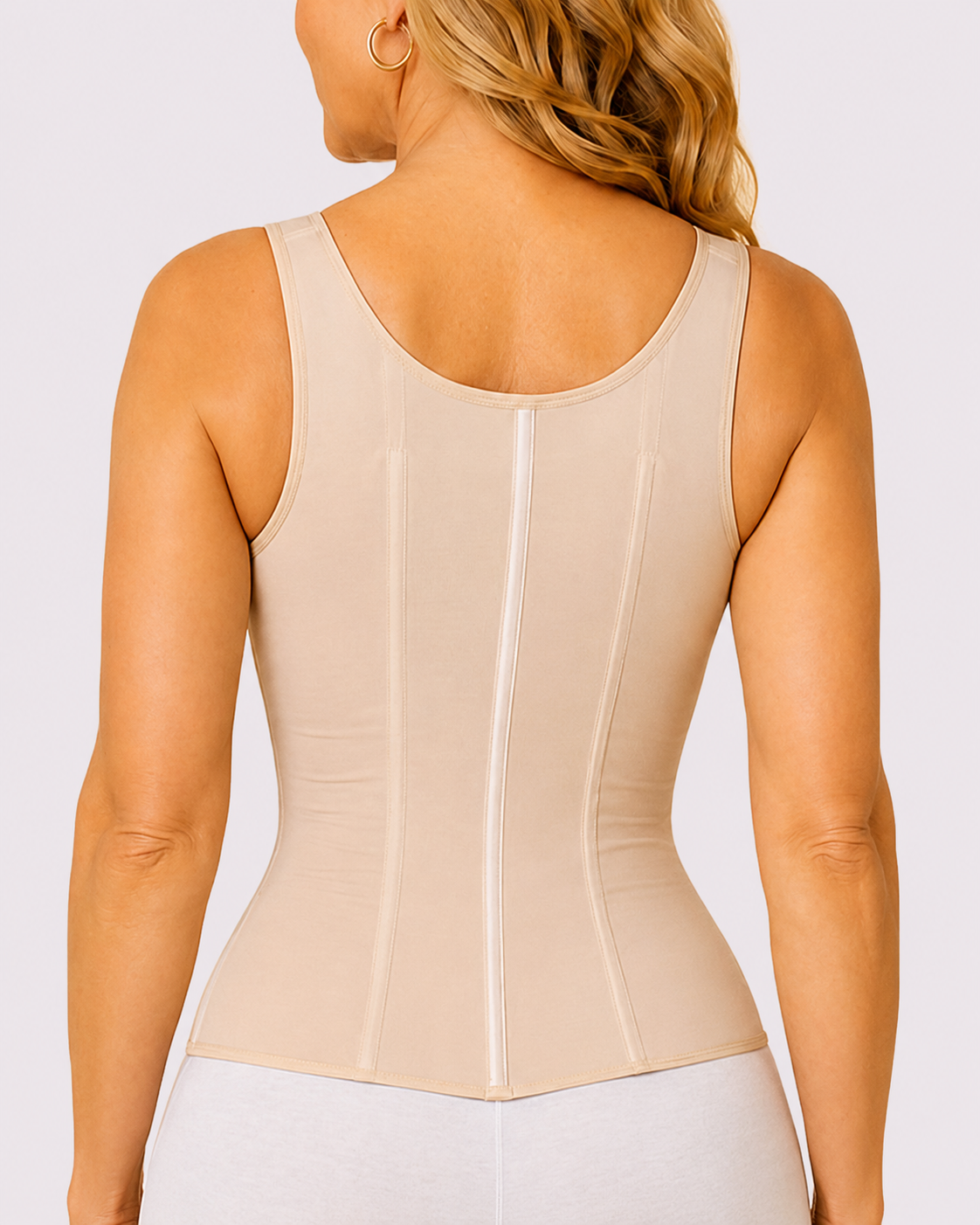Double Compression Hook & Zip Waist Trainer Vest