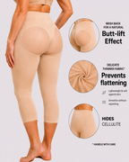 Butt-Lifting Seamless Mid-Calf Shapewear Leggings