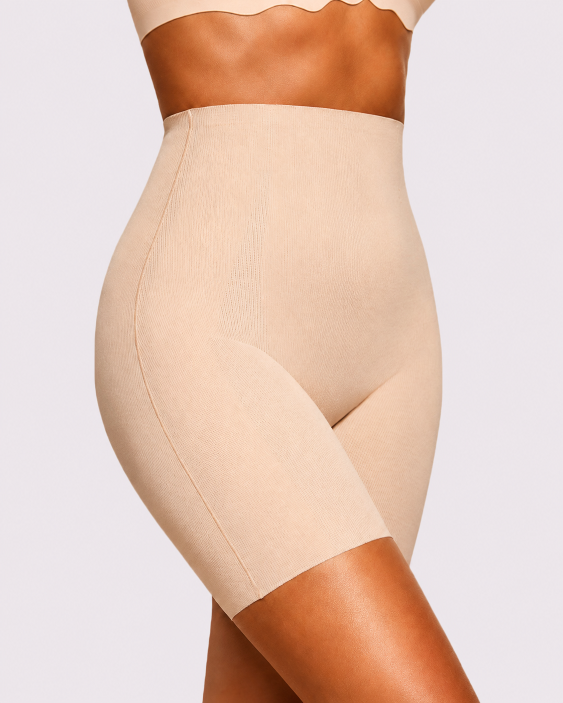Medium Compression Breathable High-Waist Shaper Shorts