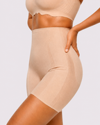Medium Compression Breathable High-Waist Shaper Shorts
