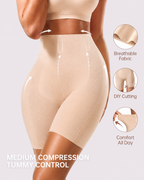 Medium Compression Breathable High-Waist Shaper Shorts