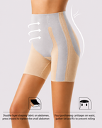 Medium Compression Breathable High-Waist Shaper Shorts