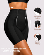 Medium Compression Breathable High-Waist Shaper Shorts