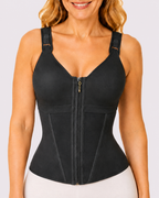 Double Compression Hook & Zip Waist Trainer Vest
