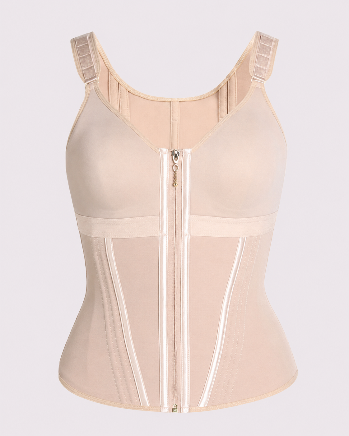 Double Compression Hook & Zip Waist Trainer Vest