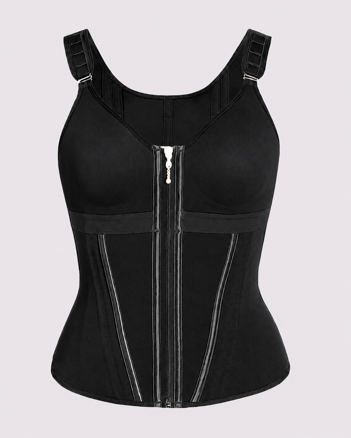 Double Compression Hook & Zip Waist Trainer Vest