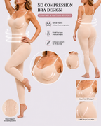 No Compression Seamless Full-Length Shapewear Bodysuit
