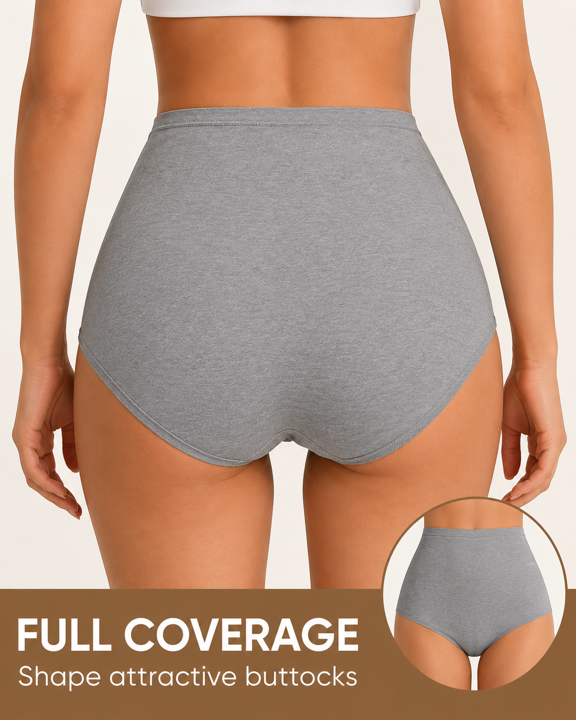 High Waist Breathable Comfortable Briefs