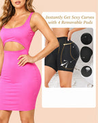 4 Removable Butt Pads Seamless Breathable Shaper Shorts