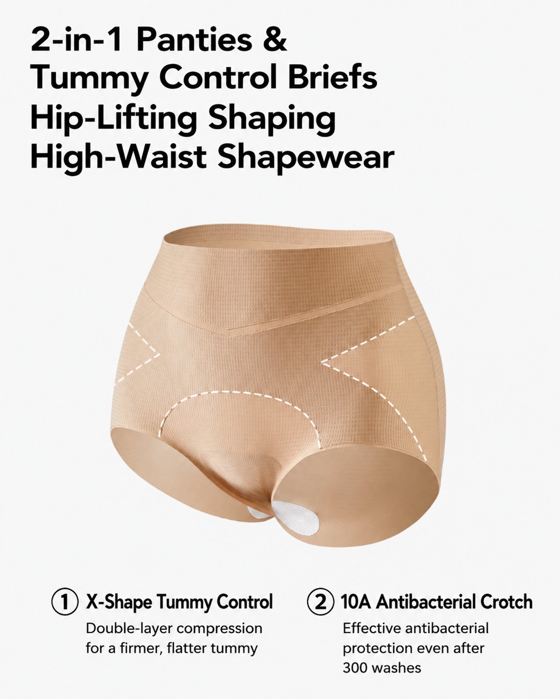 High Waist Seamless Hip-Lifting Shaping Panties