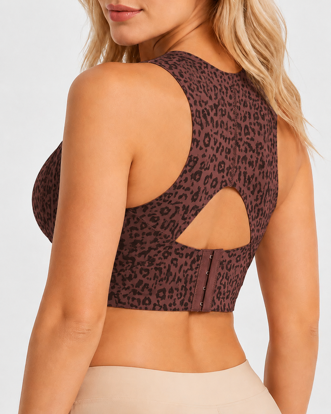 Front Closure Cross Back Wireless Posture Seamless Support Bra