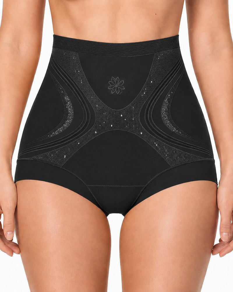 Ice Silk High Waist Tummy Control Shaping Panties